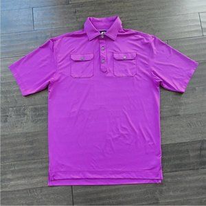 FootJoy FJ Golf Polo Shirt with Pockets Mens M Purple